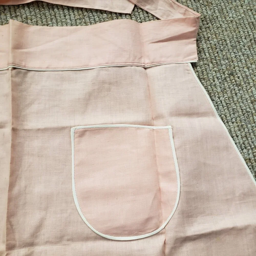 Vtg 50s Hostess Half Apron